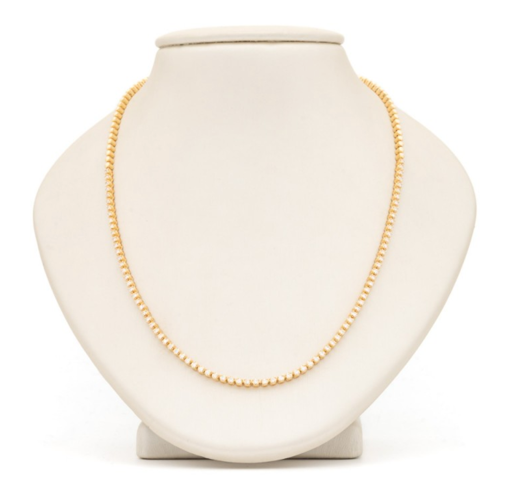 14K YG DIAMOND FASHION NECKLACE