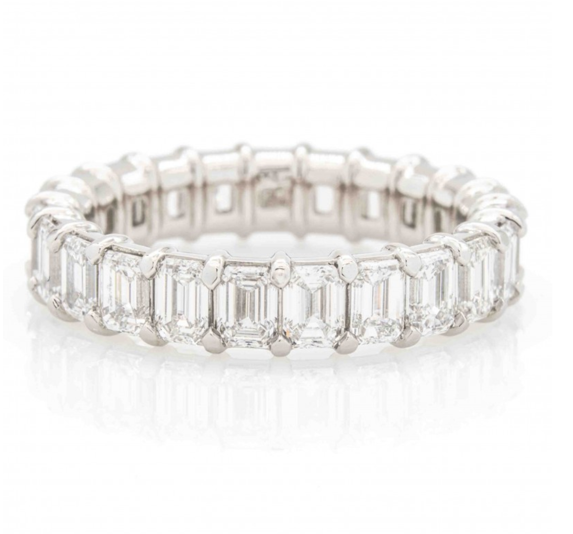 Emerald Cut Diamond Eternity Band