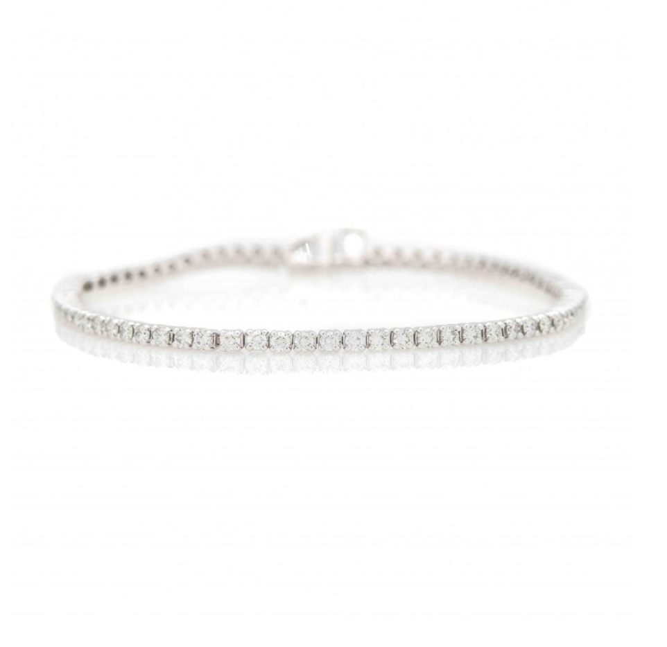 Rounded Link Tennis Bracelet