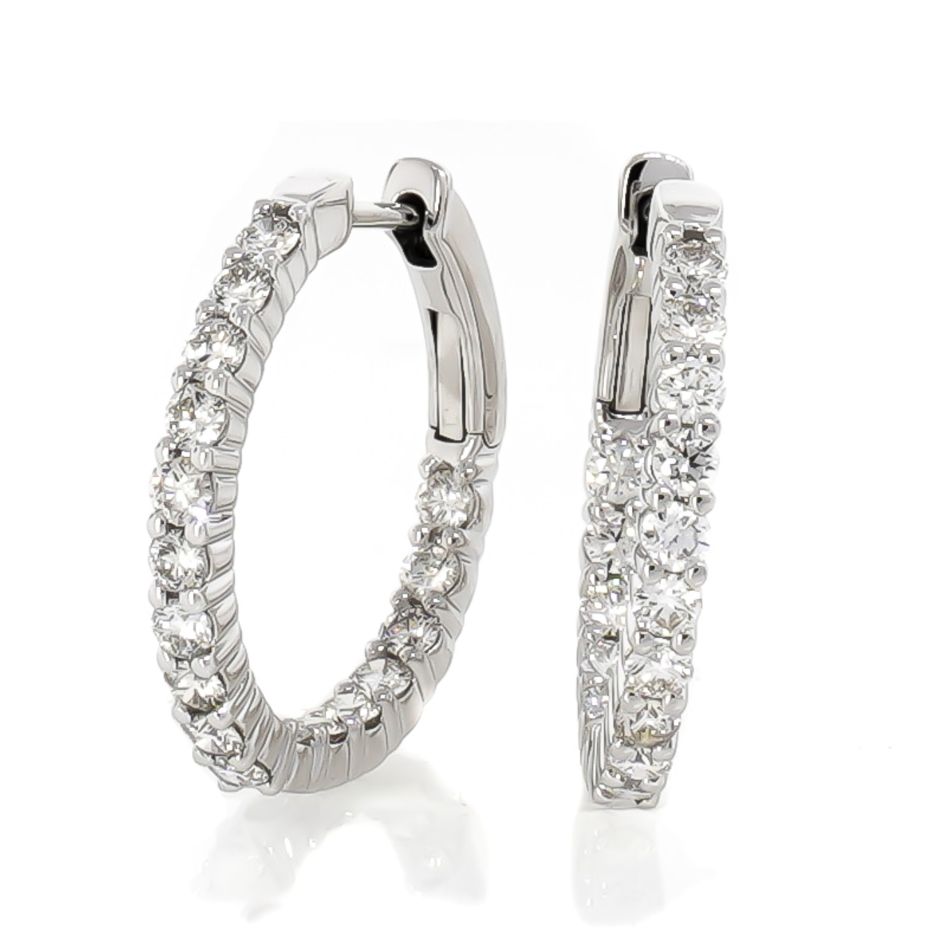 Round Hoop Earrings