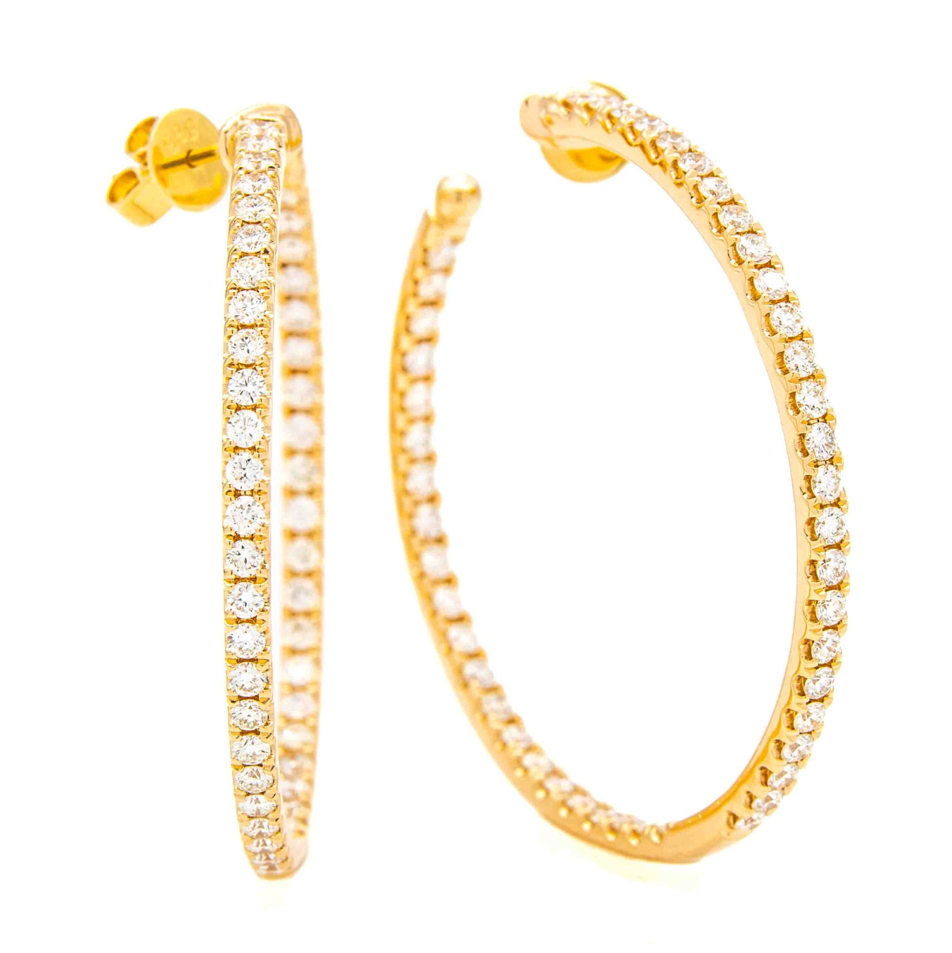 Round Hoop Earrings