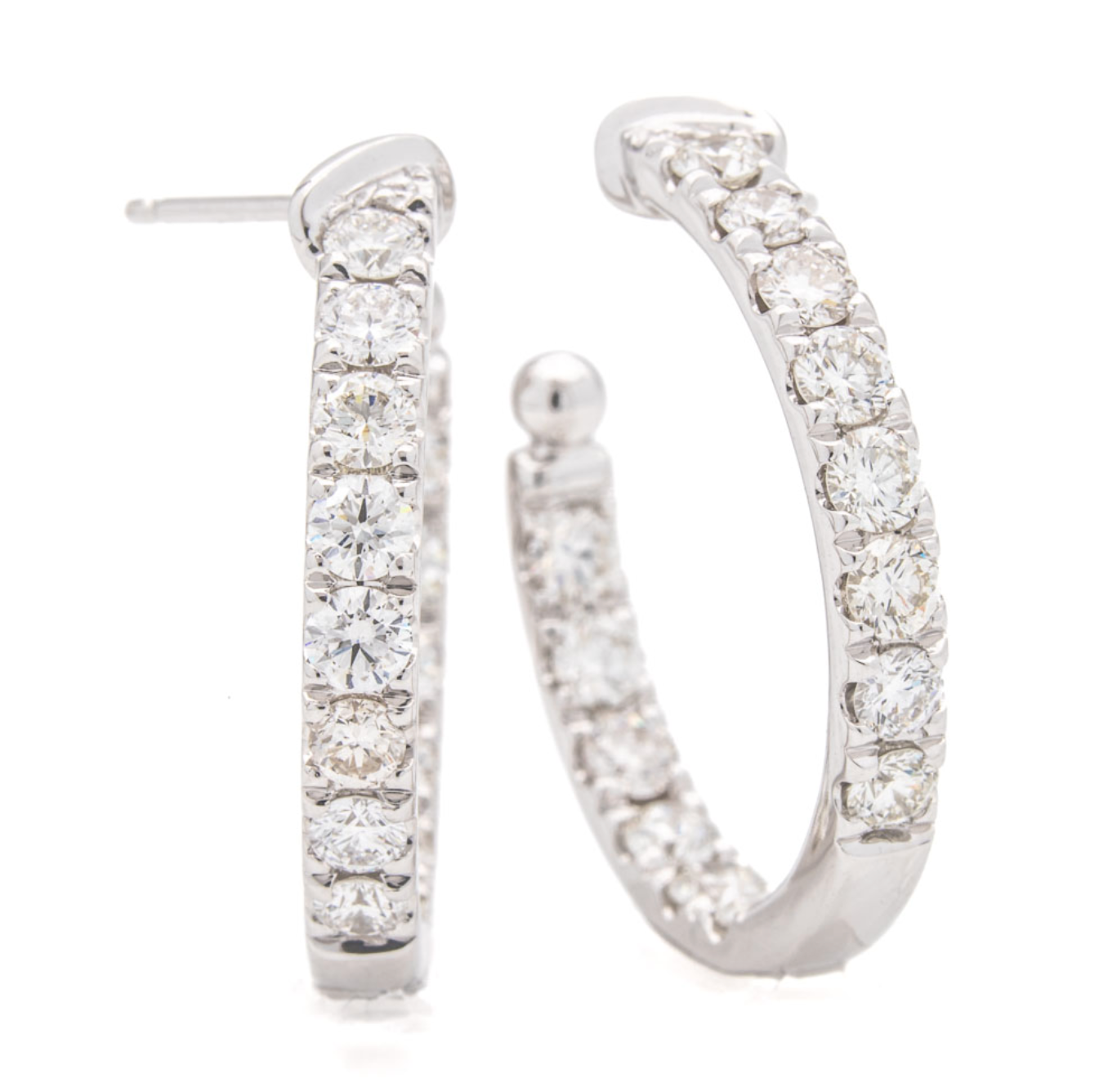 Round Hoop Earrings