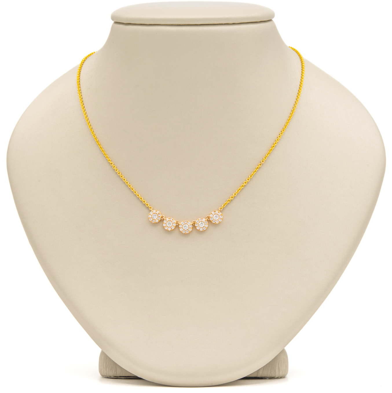 Halo Plate Style Fashion Necklace