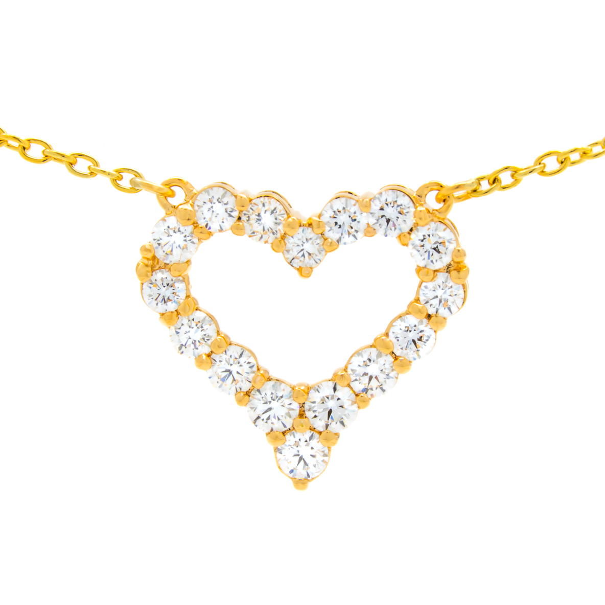 14K YG 1.12CT DIAMOND FASHION NECKLACE
