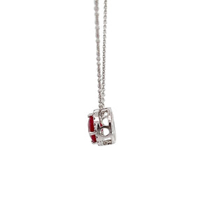 RUBY HALO PENDANT