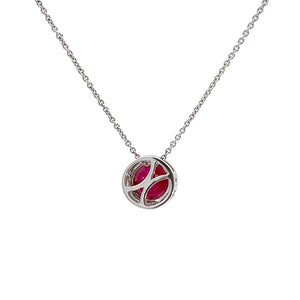 RUBY HALO PENDANT