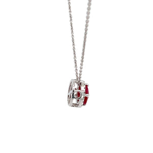 RUBY HALO PENDANT