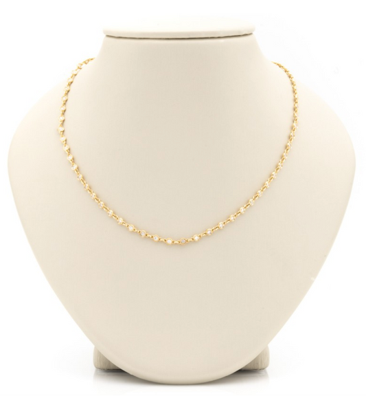 18K YG ROUND YARD NECKLACE