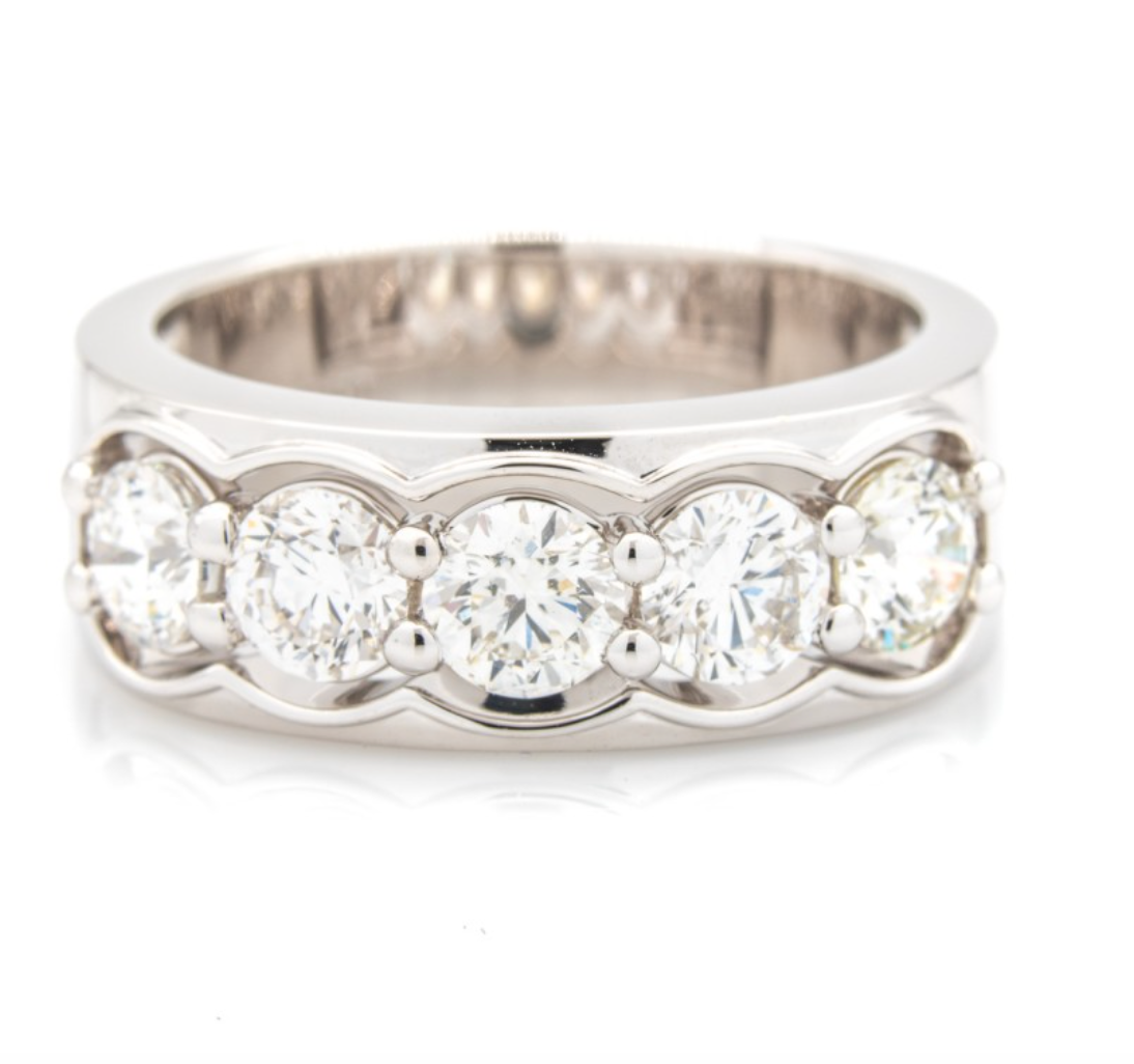 Round Multi-Stone Band