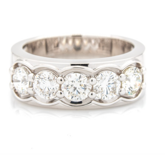 Round Multi-Stone Band