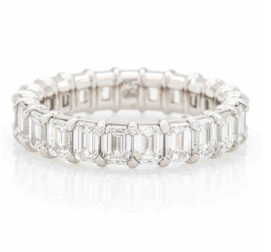 Emerald Cut Diamond Eternity Band