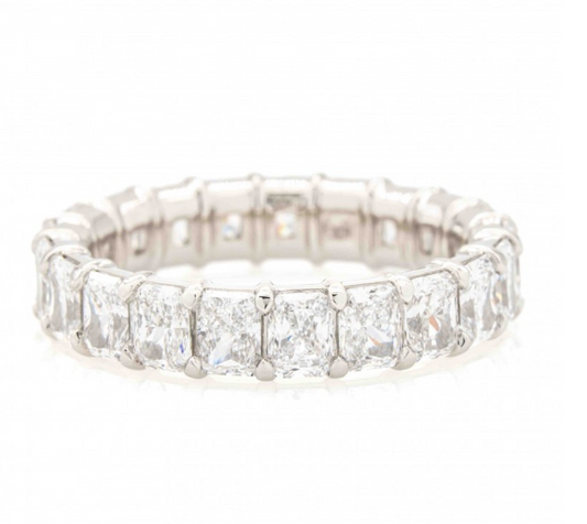 Radiant Cut Diamond Eternity Band