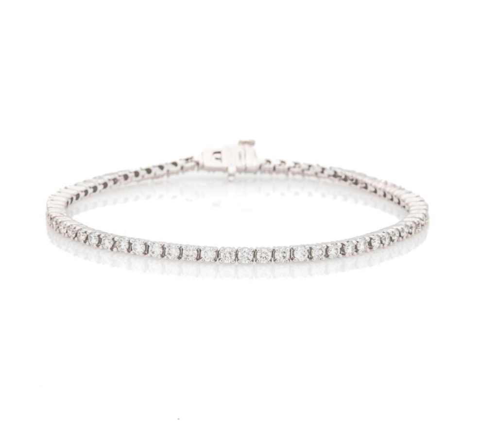 Rounded Link Tennis Bracelet