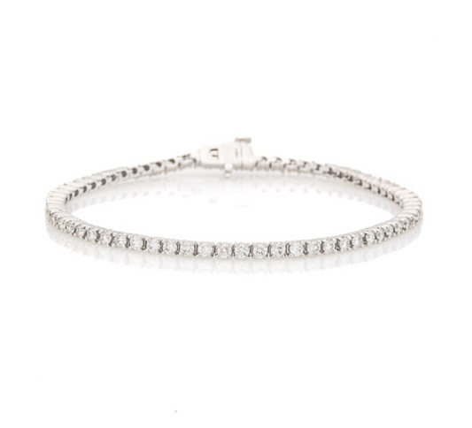 Rounded Link Tennis Bracelet