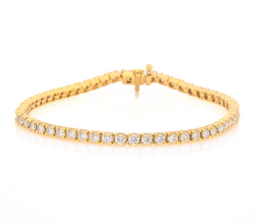 Rounded Link Tennis Bracelet