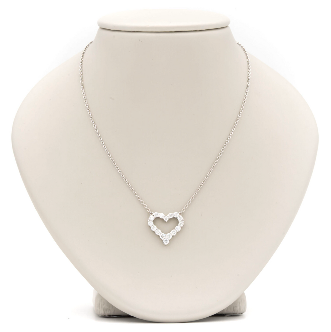 18K Diamond Heart Fashion Necklace