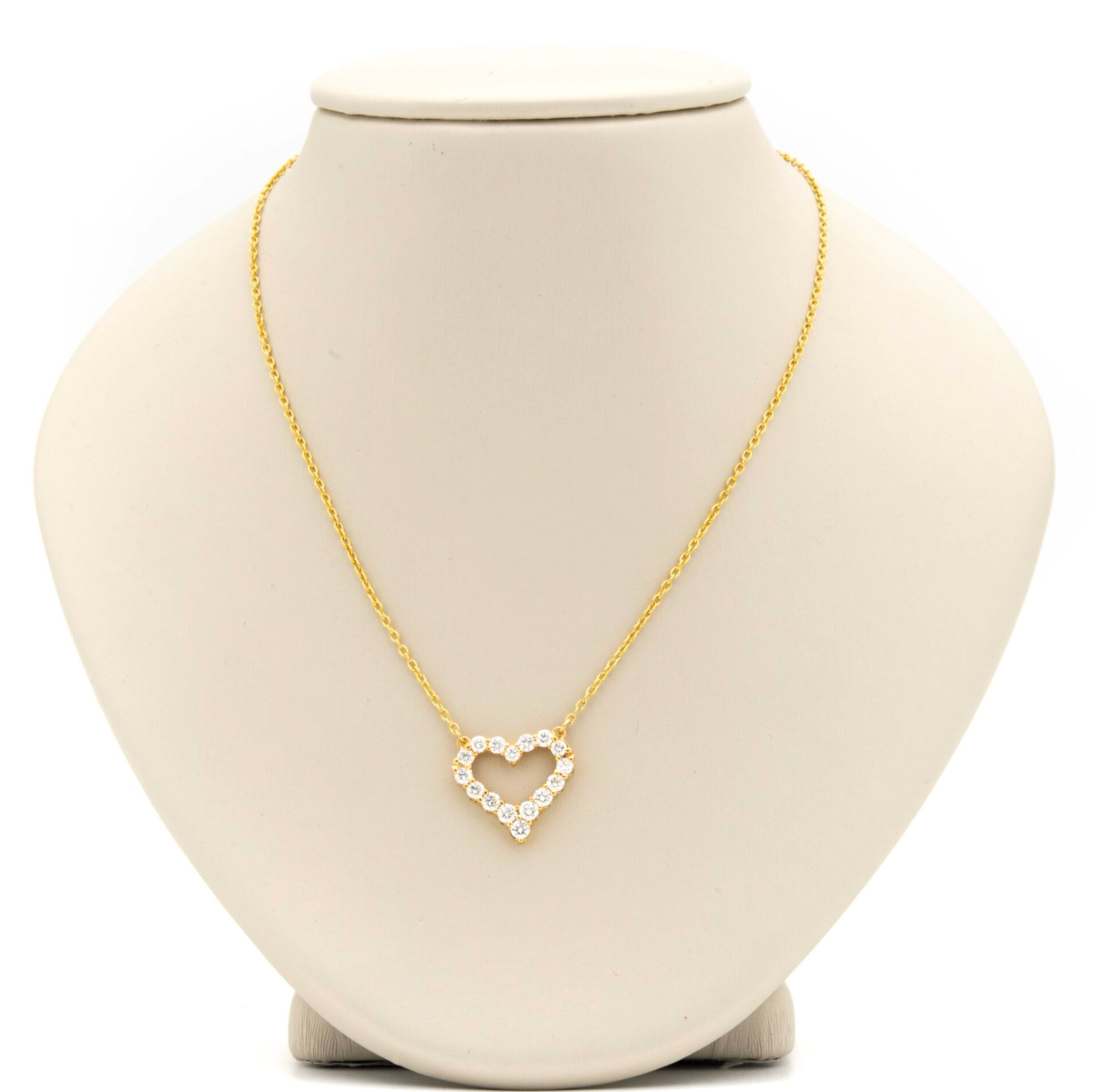 14K YG 1.12CT DIAMOND FASHION NECKLACE