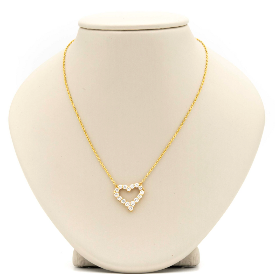 14K YG 1.12CT DIAMOND FASHION NECKLACE