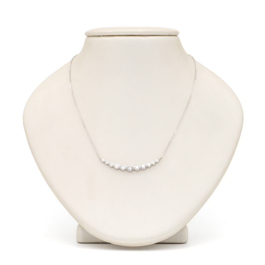 14K WG PLATE STYLE FASHION NECKLACE