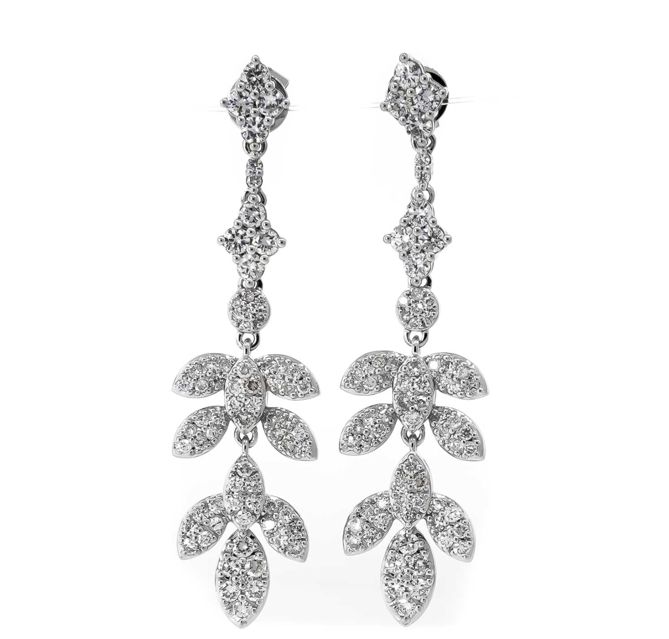 Pave Dangle Earrings