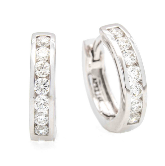 Round Huggie Hoop Earrings