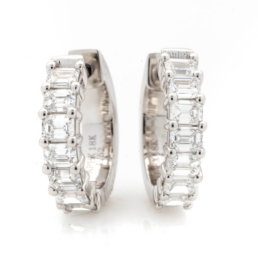 Fancy Shape Huggie Hoop Earrings