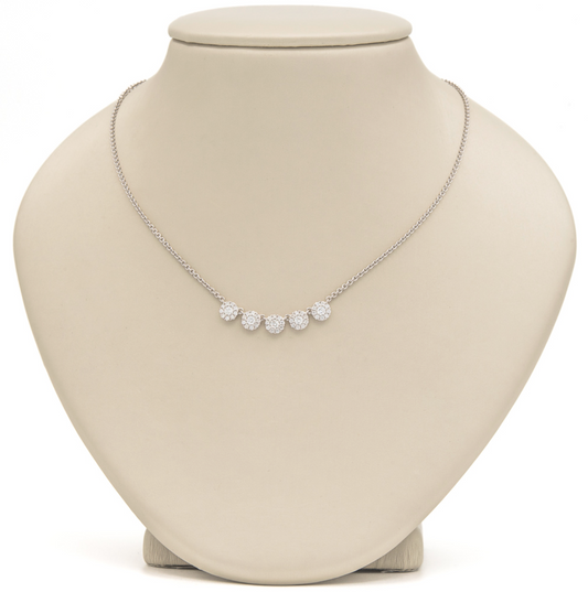 Halo Plate Style Fashion Necklace