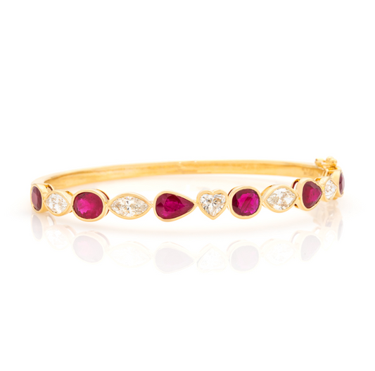 Gemstone Bangle Bracelet