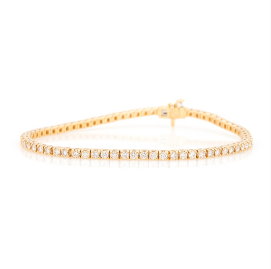 Boxy Link Tennis Bracelet