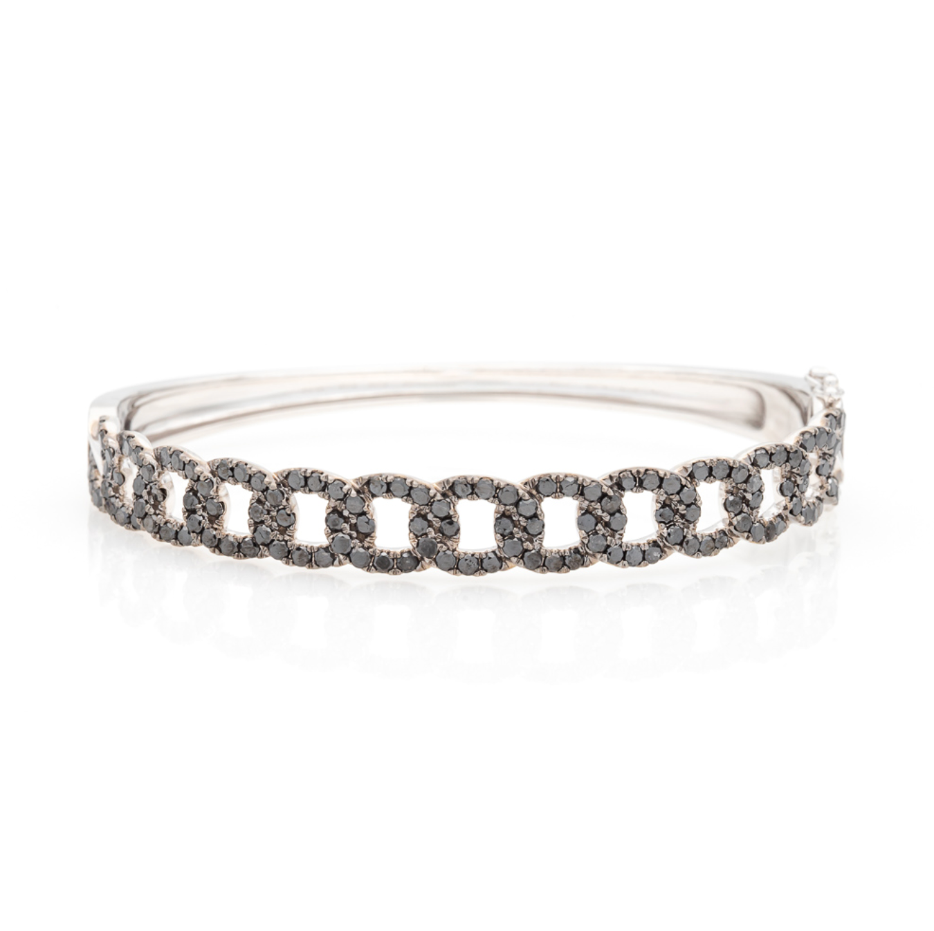 Colored Diamond Bangle Bracelet
