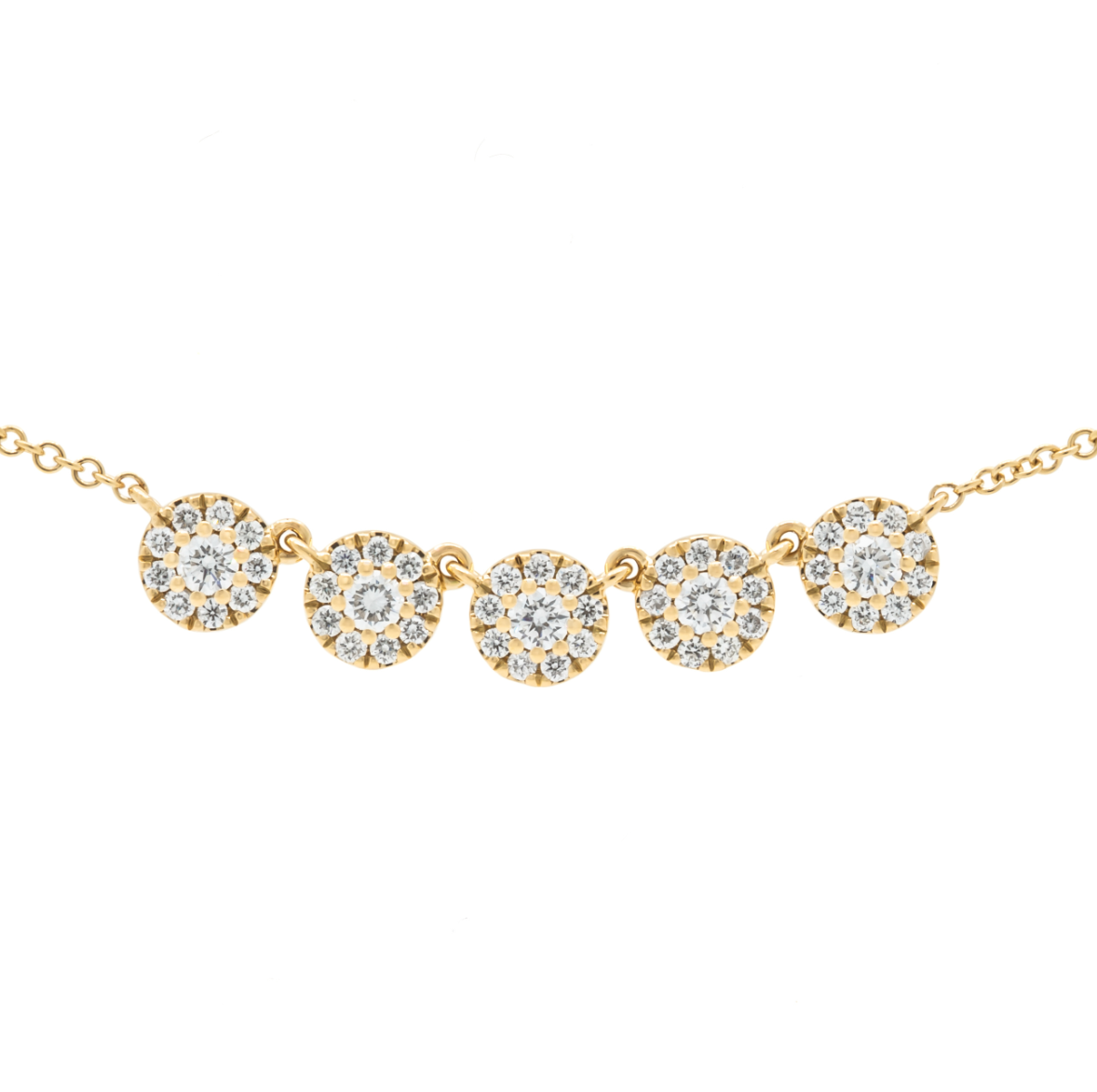 Halo Plate Style Fashion Necklace
