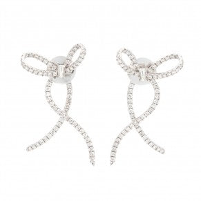 Diamond Bow Fashion Earrings