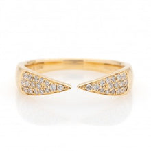Load image into Gallery viewer, 14K Gold Diamond Stackable Band