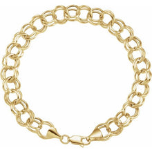 Load image into Gallery viewer, 14K Yellow 5.7 mm Double Link 7.25&quot; Bracelet