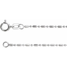 Load image into Gallery viewer, 14K 1.15 mm Alternating Diamond-Cut Bead Chain