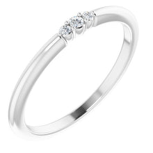 Load image into Gallery viewer, 14K .03 CTW Diamond Stackable Ring