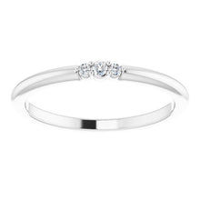 Load image into Gallery viewer, 14K .03 CTW Diamond Stackable Ring