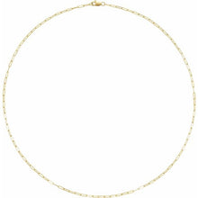 Load image into Gallery viewer, 14K Yellow 1.95 mm Elongated Flat Link Chain