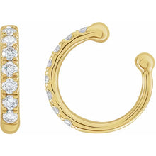 Load image into Gallery viewer, 14K Yellow 1/6 CTW Natural Diamond Ear Cuff