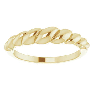 14K Rope Dome Ring