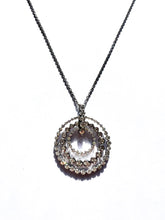 Load image into Gallery viewer, 14K White Gold Diamond Necklace